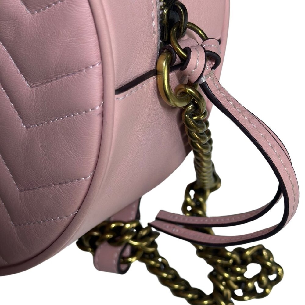 Gucci GG Marmont Circular Mini Bag - Pink - Picture 2 of 9